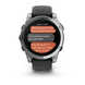 Garmin Fenix E &ndash; 47 mm AMOLED Stainless Steel with Black Silicone Band 010-03025-02 фото 11