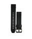 Шкіряний ремінець QuickFit 22 mm - Black/Silver Claps 21049033 фото