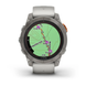 Garmin Fenix 7 Pro &ndash; Sapphire Solar Edition Titanium with Fog Gray/Ember Orange Band 010-02777-20 фото 4