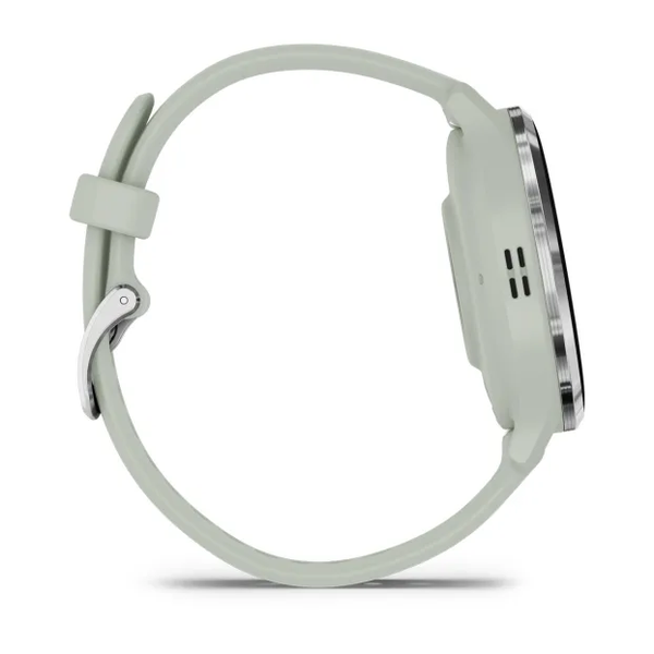 Garmin Venu 3S Silver Stainless Steel Bezel with Sage Gray Case and Silicone Band 010-02785-01 фото