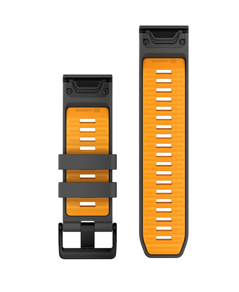 Оригинальный ремешок Fenix ​​8 26 mm Graphite/Spark Orange 010-13393-05 фото
