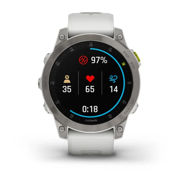 Garmin Epix (Gen 2) &ndash; Sapphire Edition | 47 mm White Titanium 010-02582-20 фото