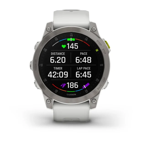 Garmin Epix (Gen 2) &ndash; Sapphire Edition | 47 mm White Titanium 010-02582-20 фото