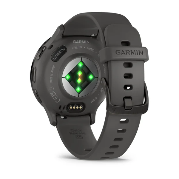 Garmin Venu 3S Slate Stainless Steel Bezel with Pebble Gray Case and Silicone Band 010-02785-00 фото