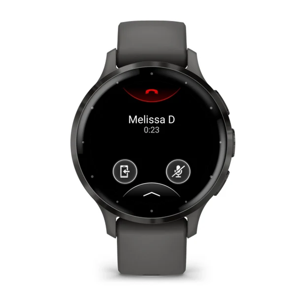Garmin Venu 3S Slate Stainless Steel Bezel with Pebble Gray Case and Silicone Band 010-02785-00 фото