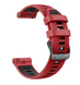 Ремешок силиконовый Quick Release 22 mm - Red Black 21044793 фото