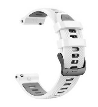 Ремінець силіконовій Quick Release 22 mm - White Grey 21044816 фото