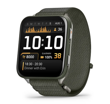 Garmin Venu X1 Moss with Titanium Caseback and Moss ComfortFit Nylon Band 010-02980-01 фото