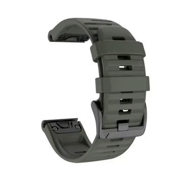Ремінець силіконовий 26 mm QuickFit Fenix 6X - Army Green 21042850 фото