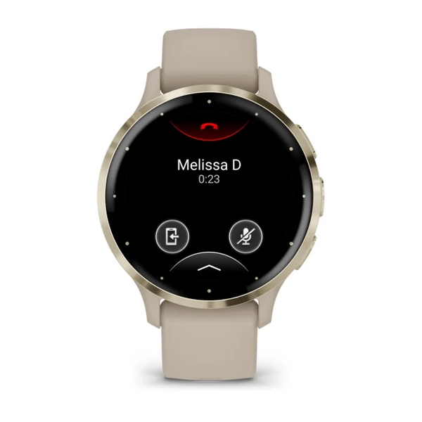 Garmin Venu 3S Soft Gold Stainless Steel Bezel with French Gray 010-02785-02 фото