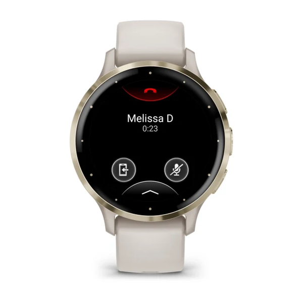 Garmin Venu 3S Soft Gold Stainless Steel Bezel with Ivory Case 010-02785-04 фото