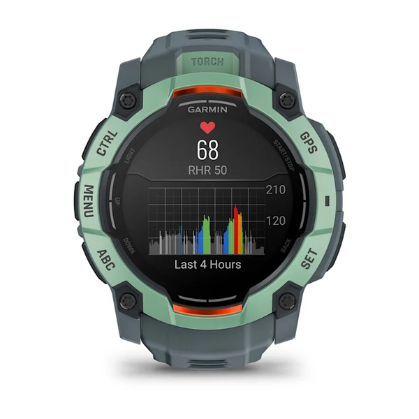 Garmin Instinct 3 &ndash; 50 mm, AMOLED Neo Tropic with Twilight Band 010-03020-01 фото