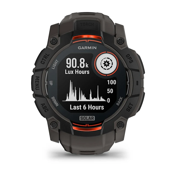 Garmin Instinct 3 &ndash; 50 mm, Solar Black with Charcoal Band 010-02935-00 фото