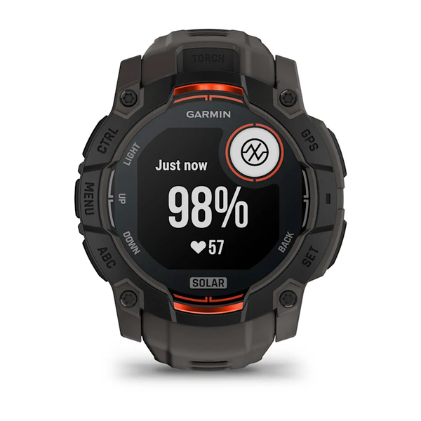 Garmin Instinct 3 &ndash; 50 mm, Solar Black with Charcoal Band 010-02935-00 фото