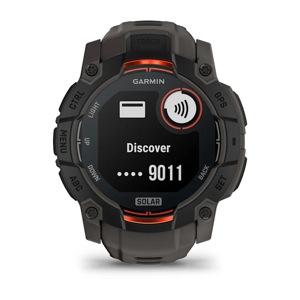 Garmin Instinct 3 &ndash; 50 mm, Solar Black with Charcoal Band 010-02935-00 фото