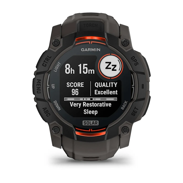 Garmin Instinct 3 &ndash; 50 mm, Solar Black with Charcoal Band 010-02935-00 фото