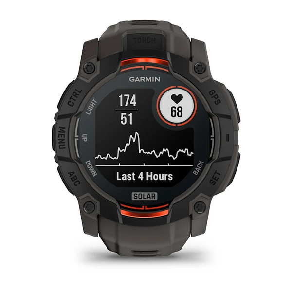 Garmin Instinct 3 &ndash; 50 mm, Solar Black with Charcoal Band 010-02935-00 фото
