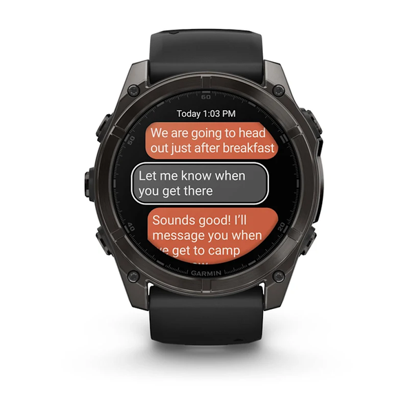 Garmin Fenix 8 &ndash; 51 mm AMOLED Sapphire Carbon Gray DLC Titanium 010-02905-20 фото