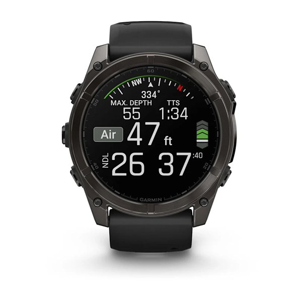 Garmin Fenix 8 &ndash; 51 mm AMOLED Sapphire Carbon Gray DLC Titanium 010-02905-20 фото