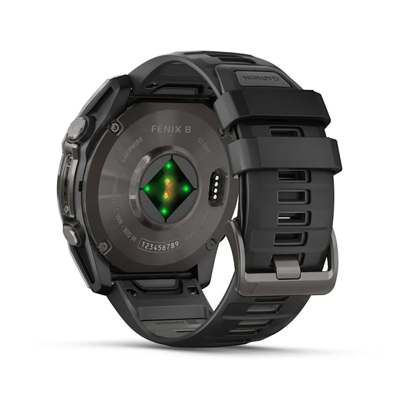 Garmin Fenix 8 &ndash; 51 mm AMOLED Sapphire Carbon Gray DLC Titanium 010-02905-20 фото