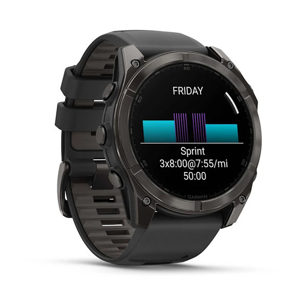 Garmin Fenix 8 &ndash; 51 mm AMOLED Sapphire Carbon Gray DLC Titanium 010-02905-20 фото