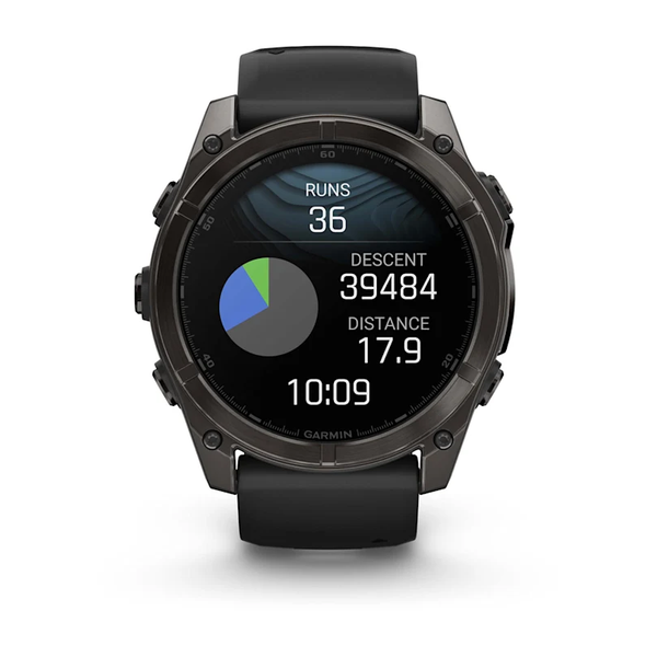 Garmin Fenix 8 &ndash; 51 mm AMOLED Sapphire Carbon Gray DLC Titanium 010-02905-20 фото