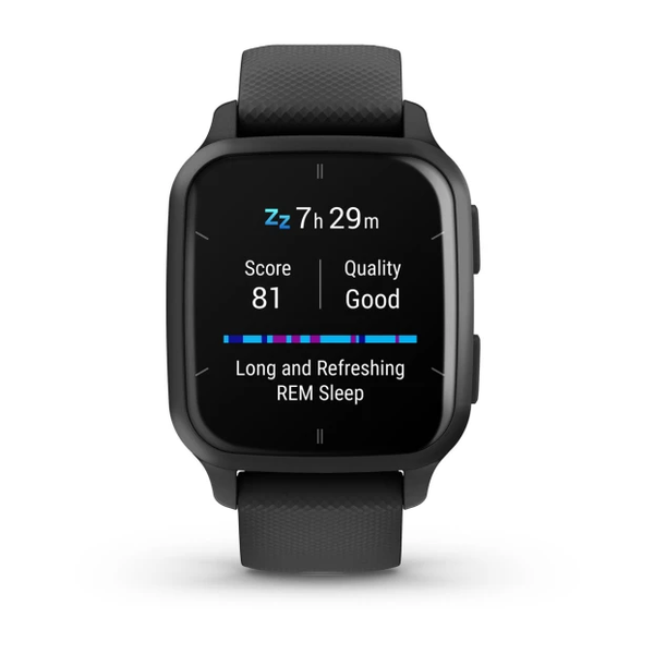Garmin Venu Sq 2 &ndash; Music Edition Slate Aluminum Bezel with Black Case 010-02700-00 фото
