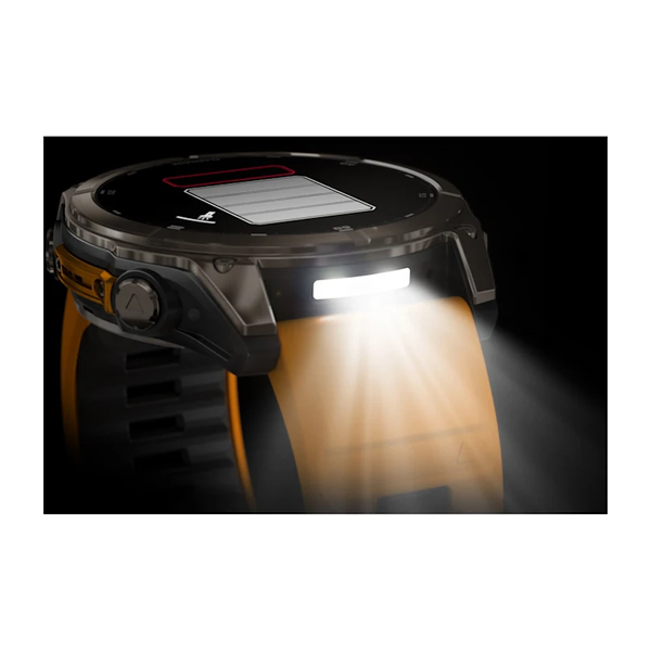 Garmin Fenix 8 &ndash; 51 mm AMOLED Sapphire Titanium with Spark Orange 010-02905-10 фото