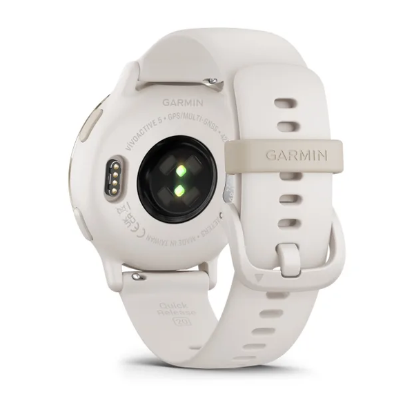 Garmin Vivoactive 5 Cream Gold Aluminum Bezel with Ivory Case 010-02862-11 фото
