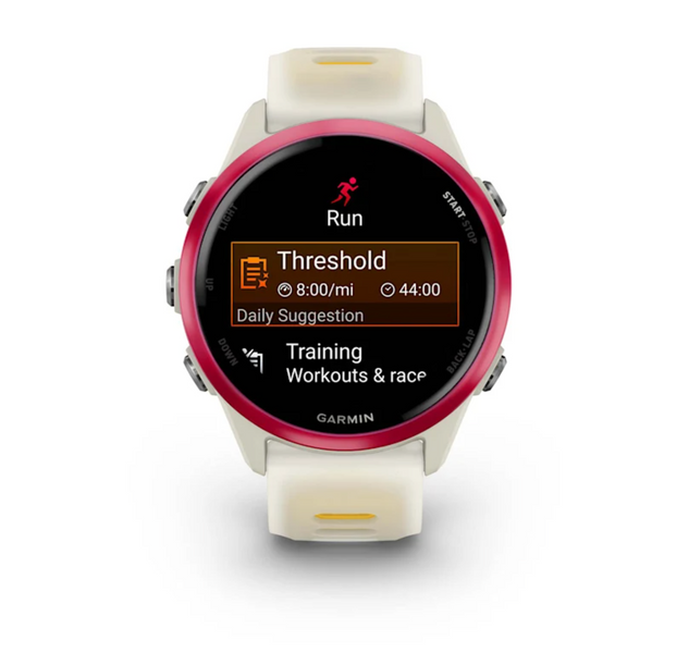 Garmin Forerunner 570 - 42mm Raspberry Aluminum with Translucent Bone/Mango Band 010-02970-02 фото