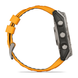 Garmin Fenix 8 &ndash; 51 mm AMOLED Sapphire Titanium with Spark Orange 010-02905-10 фото 5