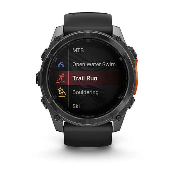 Garmin Fenix 8 &ndash; 51 mm AMOLED Slate Gray with Black Silicone Band 010-02905-00 фото