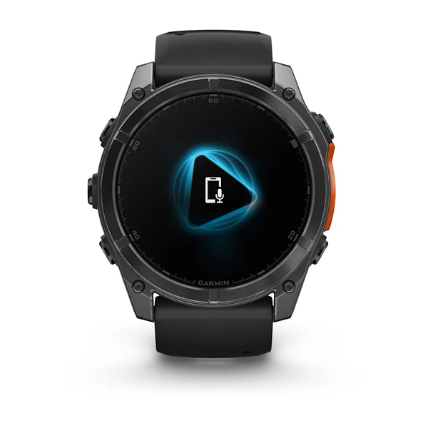 Garmin Fenix 8 &ndash; 51 mm AMOLED Slate Gray with Black Silicone Band 010-02905-00 фото