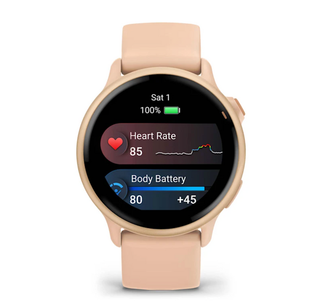 Garmin Vivoactive 6 Metallic Pink Dawn with Pink Dawn Band 010-02985-03 фото