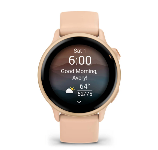 Garmin Vivoactive 6 Metallic Pink Dawn with Pink Dawn Band 010-02985-03 фото