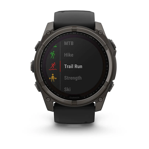 Garmin Fenix 8 &ndash; 51 mm Solar Sapphire Carbon Gray DLC Titanium 010-02907-10 фото