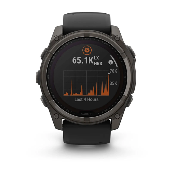 Garmin Fenix 8 &ndash; 51 mm Solar Sapphire Carbon Gray DLC Titanium 010-02907-10 фото