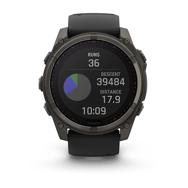 Garmin Fenix 8 &ndash; 51 mm Solar Sapphire Carbon Gray DLC Titanium 010-02907-10 фото