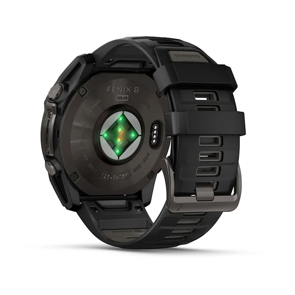 Garmin Fenix 8 &ndash; 51 mm Solar Sapphire Carbon Gray DLC Titanium 010-02907-10 фото