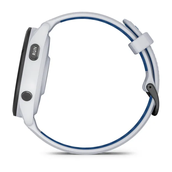 Garmin Forerunner 265 Black Bezel with Whitestone Case and Whitestone/Tidal Blue 010-02810-01 фото