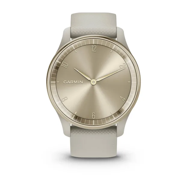 Garmin Vivomove Trend Cream Gold Stainless Steel Bezel with French Gray Case 010-02665-02 фото
