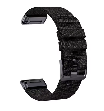 Жакардовий ремінець QuickFit 22 mm - Black 21043413 фото