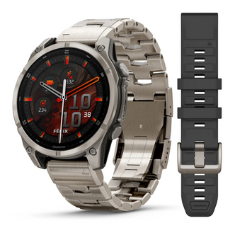 Garmin Fenix 8 &ndash; 47 mm AMOLED Sapphire Titanium with Vented titanium bracelet 010-02904-40 фото