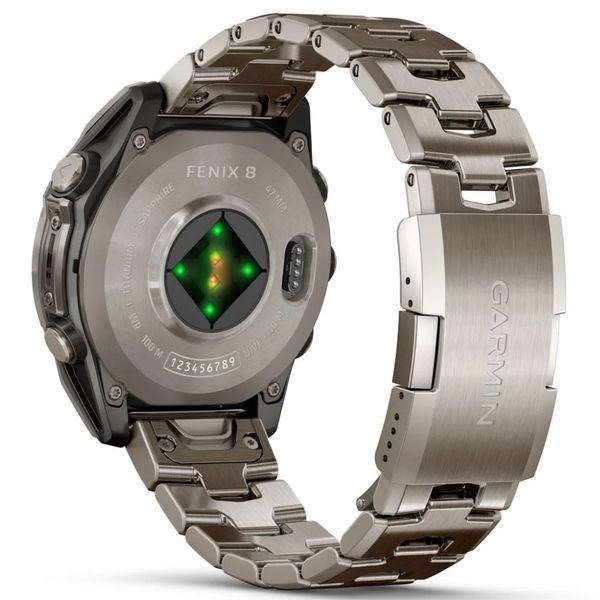 Garmin Fenix 8 &ndash; 47 mm AMOLED Sapphire Titanium with Vented titanium bracelet 010-02904-40 фото