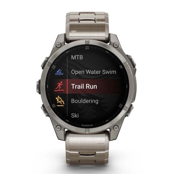 Garmin Fenix 8 &ndash; 47 mm AMOLED Sapphire Titanium with Vented titanium bracelet 010-02904-40 фото