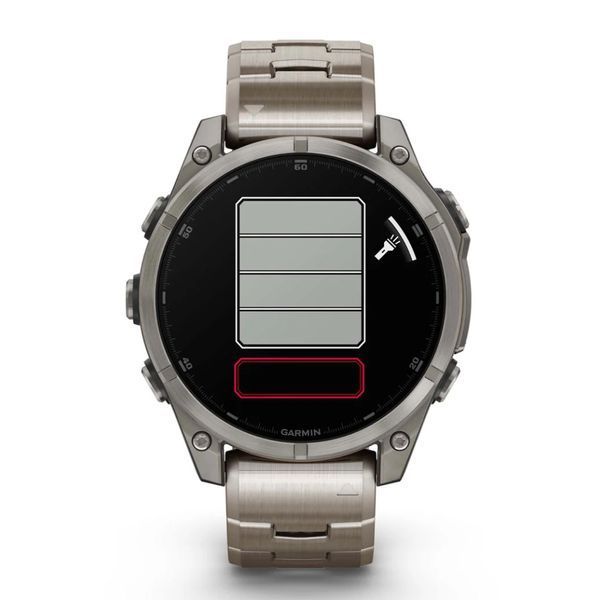Garmin Fenix 8 &ndash; 47 mm AMOLED Sapphire Titanium with Vented titanium bracelet 010-02904-40 фото