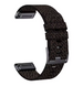Жакардовий ремінець QuickFit 22 mm - Black Gray 21043437 фото