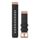 Оригинальный ремешок QuickFit 20 mm Heathered Black Nylon with Rose Gold Hardware 010-12874-00 фото