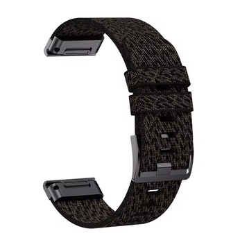 Ремінець жакардовий 26 mm QuickFit - Black Gray 21041679 фото
