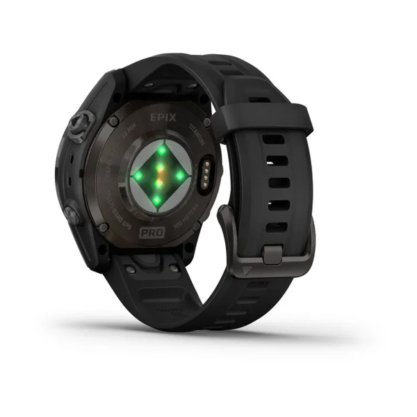 Garmin Epix Pro (Gen 2) &ndash; Sapphire Edition | 42 mm Carbon Gray DLC Titanium with Black Band 010-02802-14 фото